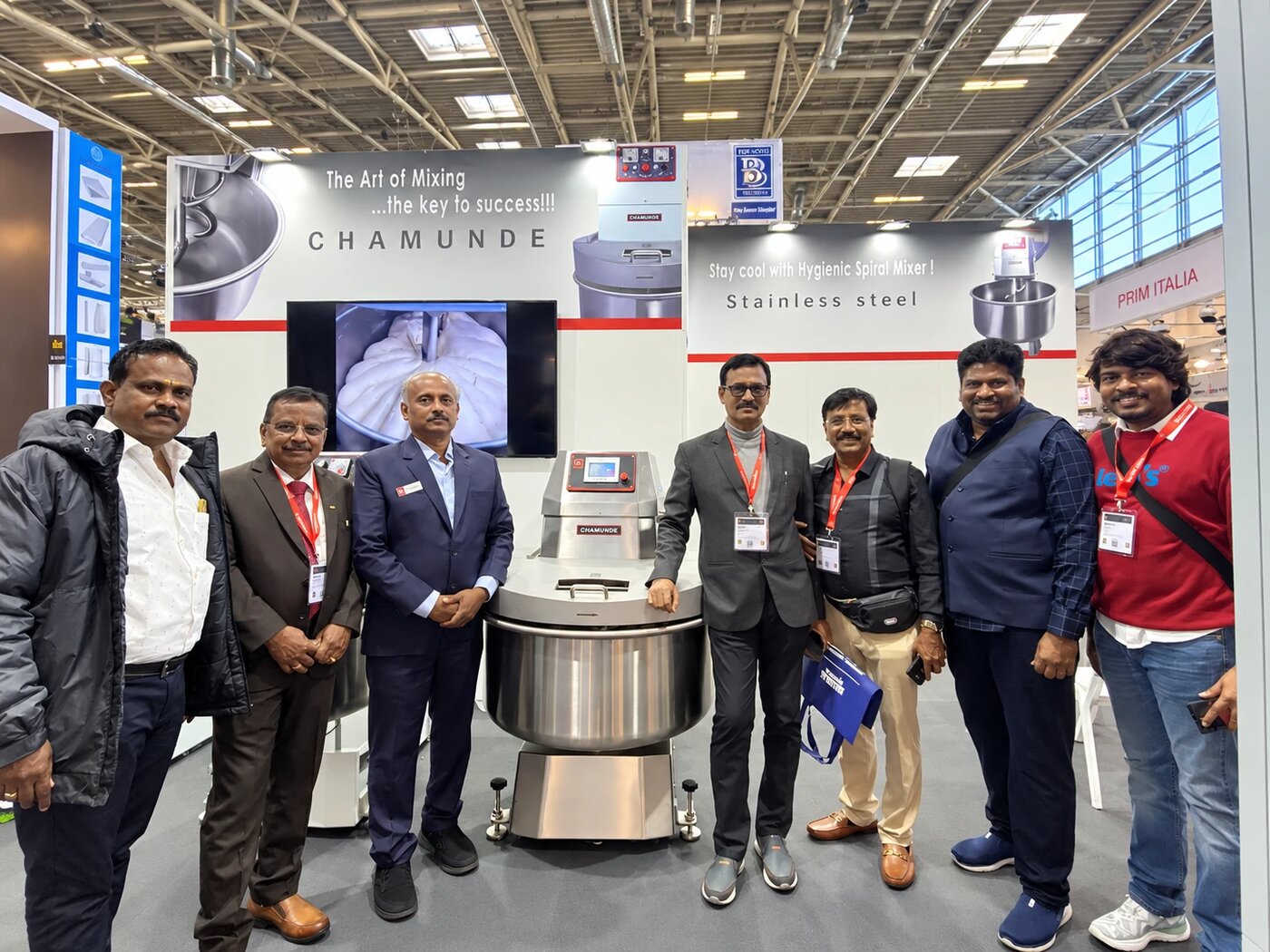 CHAMUNDE team at the exhibition stand