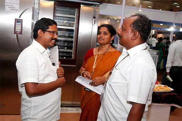 Visitors at the CHAMUNDE exhibition stand