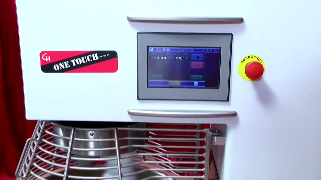 PG2 touch panel on a CHAMUNDE CPM planetary mixer
