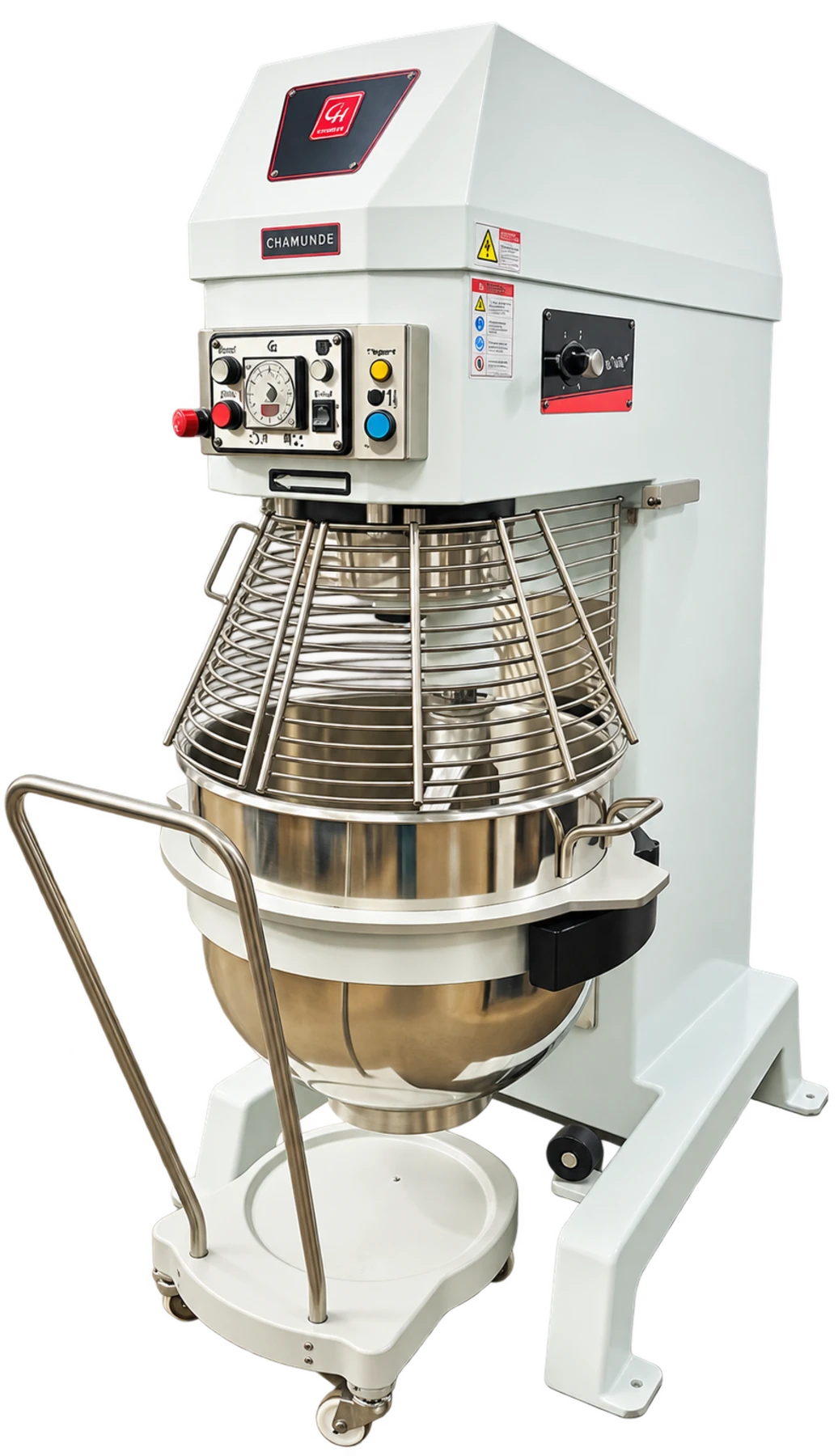 CHAMUNDE CPM planetary mixer with bowl trolley