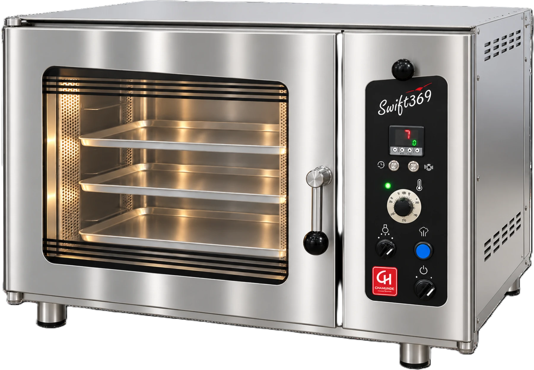 CHAMUNDE Swift 369 convection oven, side view